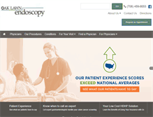 Tablet Screenshot of oaklawnendoscopy.com